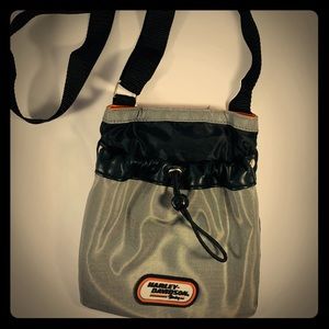 Harley Davidson bag Silver & Orange Vintage Racing